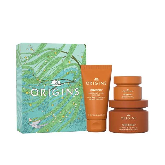 Set complet de ingrijire faciala ORIGINS GINZING CREMA RICA ENERGIZANTE 95 ml