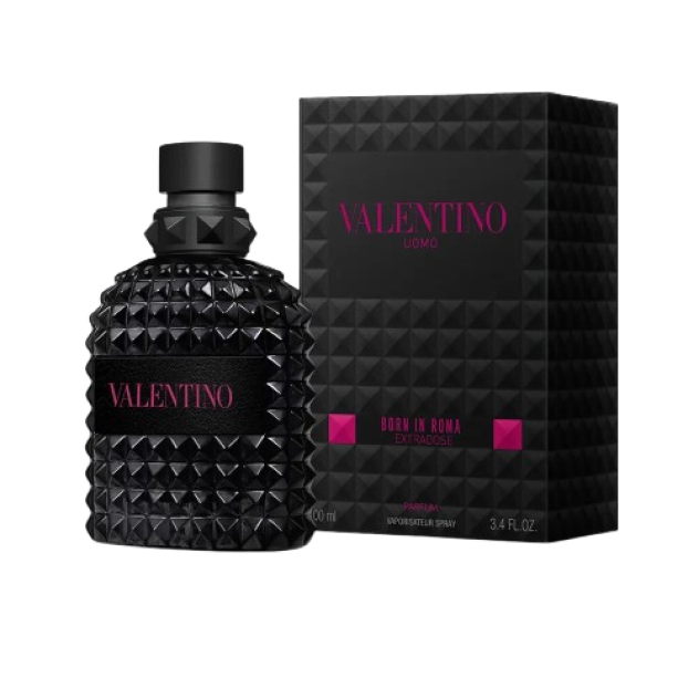 Apa de Parfum cu vaporizator pentru barbati VALENTINO BORN IN ROMA EXTRA DOSE UOMO PARFUM 100 ml