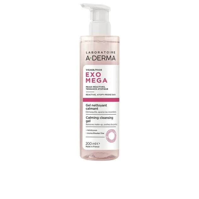 Gel facial calmant pentru curatare A-DERMA EXOMEGA 200 ml