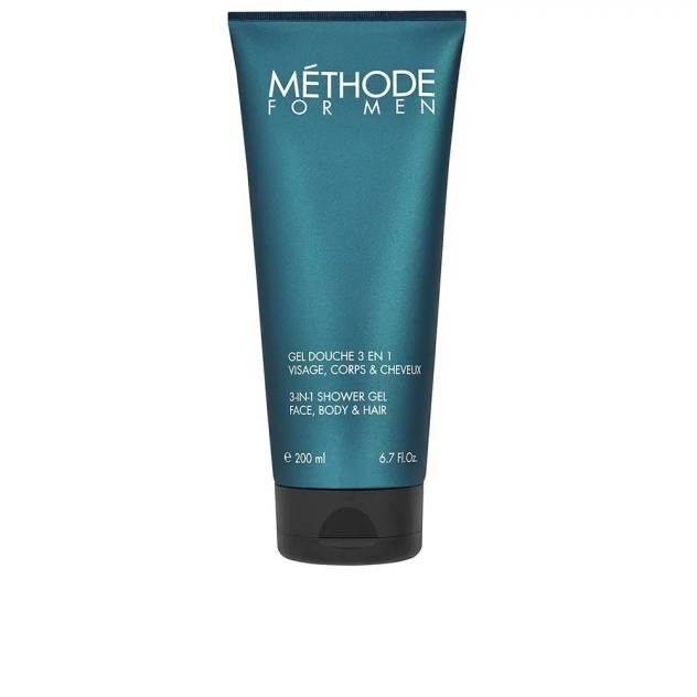 Gel de dus 3 in 1 pentru ten, corp si par JEANNE PIAUBERT MÉTHODE FOR MEN 200 ml Gel de dus 3 in 1 pentru ten, corp si par JEANNE PIAUBERT MÉTHODE FOR MEN 200 ml