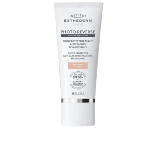 Tratament nuantator pentru ten cu protectie solara INSTITUT ESTHEDERM PHOTO REVERSE light beige 50 ml Tratament nuantator pentru ten cu protectie solara INSTITUT ESTHEDERM PHOTO REVERSE light beige 50 ml