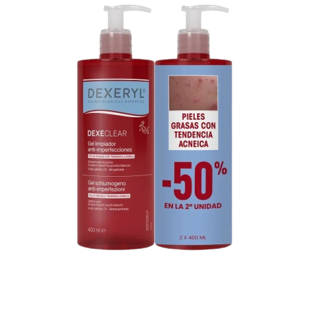 Set Gel de curatare faciala DEXERYL DEXECLEAR 800 ml Set Gel de curatare faciala DEXERYL DEXECLEAR 800 ml