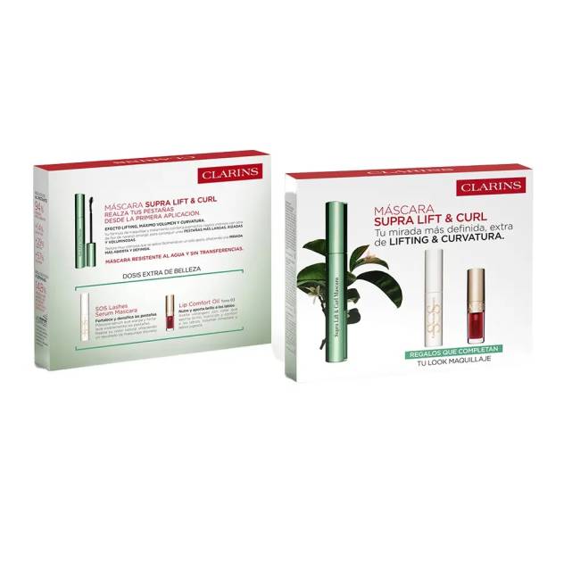 Set pentru gene si buze CLARINS SUPRA LIFT AND CURL MÁSCARA 12.4 ml Set pentru gene si buze CLARINS SUPRA LIFT AND CURL MÁSCARA 12.4 ml