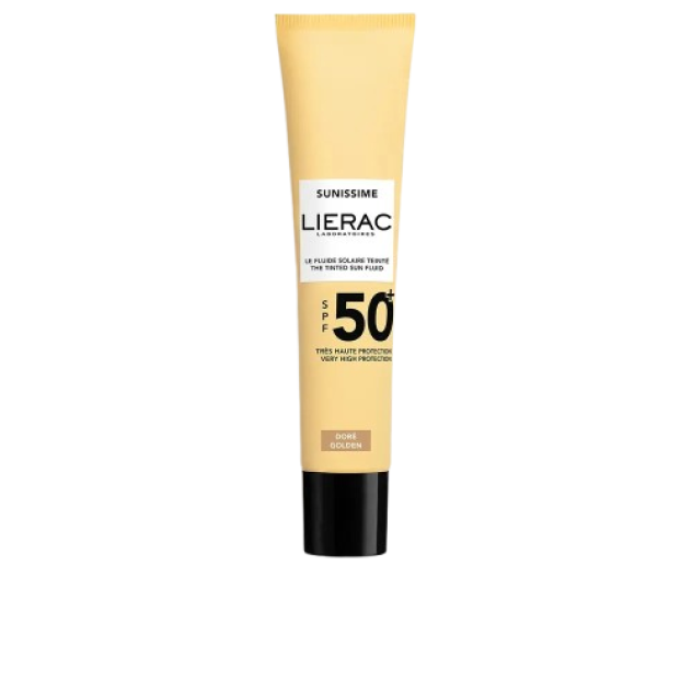 Fluid facial nuantator LIERAC SUNISSIME SPF50+ golden 40 ml