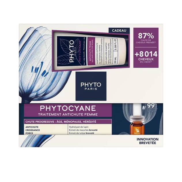 Set pentru cadere progresiva a parului PHYTO PARIS PHYTOCYANE MUJER CAÍDA PROGRESIVA + CHAMPÚ 160 ml