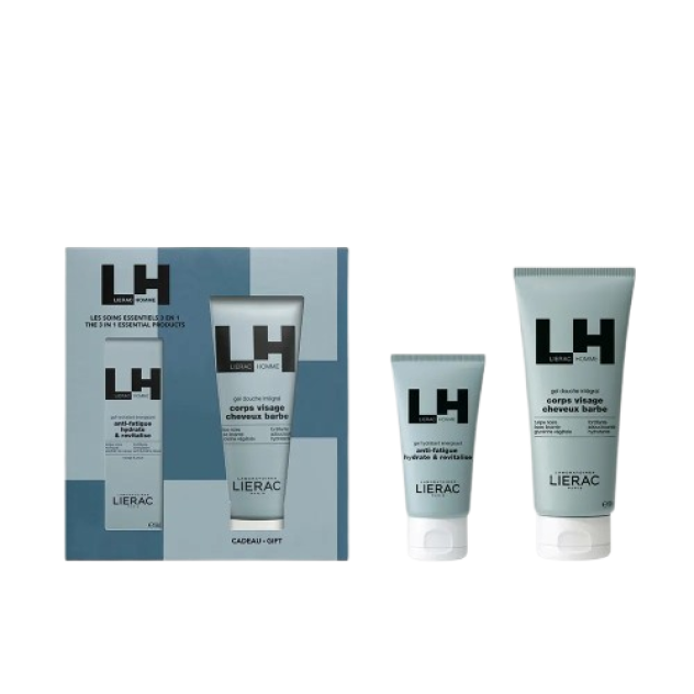 Set complet de ingrijire dedicat barbatilor LIERAC LH GEL HIDRATANTE ENERGIZANTE 250 ml