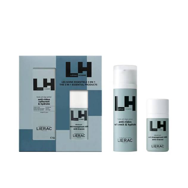Set complet de ingrijire pentru barbati LIERAC LH FLUIDO ANTIEDAD GLOBAL 100 ml