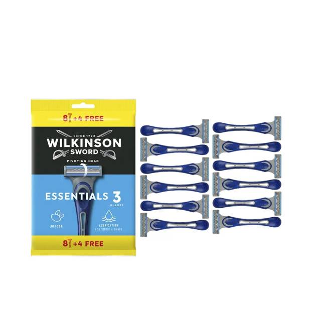 Set Aparate de ras de unica folosinta cu 3 lame WILKINSON ESSENTIALS 3 12 buc