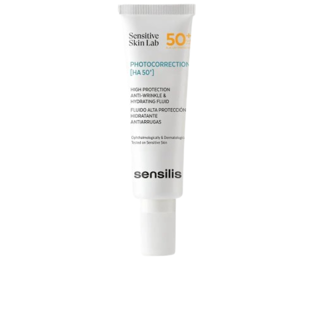 Fluid facial hidratant cu protectie solara Sensilis PHOTOCORRECTION [HA 50+] SPF50+ 50 ml