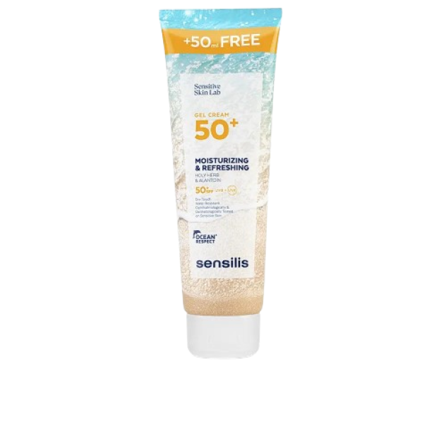 Gel hidratant si racoritor pentru corp cu protectie solara Sensilis MOISTURIZING & REFRESHING SPF50+ 250 ml