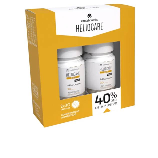 Set Supliment alimentar pentru protectia pielii impotriva radiatiilor solare HELIOCARE 360° D PLUS 60 capsule