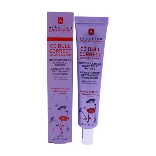Corector iluminator pentru uniformizarea tenului Erborian CC DULL À LA CENTELLA ASIATICA clear 45 ml Corector iluminator pentru uniformizarea tenului Erborian CC DULL À LA CENTELLA ASIATICA clear 45 ml
