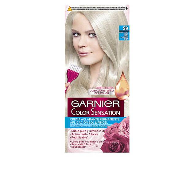 COLOR SENSATION #S9-rubio platino ceniza 120 gr