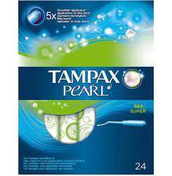 TAMPAX PEARL tampón super 24 uds