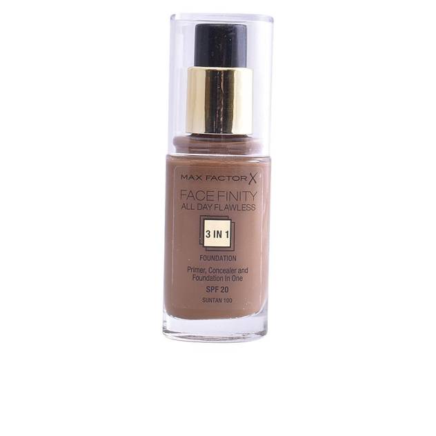 FACEFINITY ALL DAY FLAWLESS 3 IN 1 foundation #100-suntan 30 ml