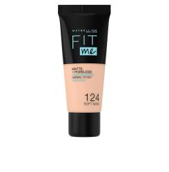 FIT ME MATTE+PORELESS foundation #124-soft sand