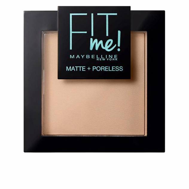 Pudra compacta matifianta cu textura matasoasa Maybelline FIT ME MATTE+PORELESS #130 buff beige 8.5 g