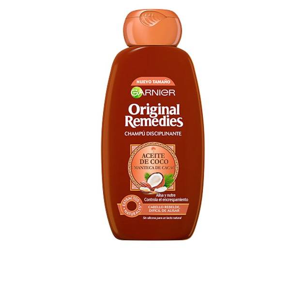 ORIGINAL REMEDIES champú aceite coco y cacao 300 ml