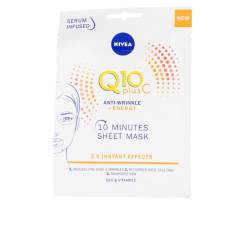 Q10+ VITAMINA C anti-arrugas+energizante mascarilla facial 1 u