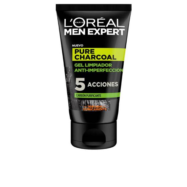 MEN EXPERT pure charcoal gel limpiador purificante 100 ml