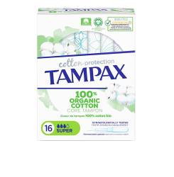 TAMPAX ORGANIC SUPER tampón 16 u