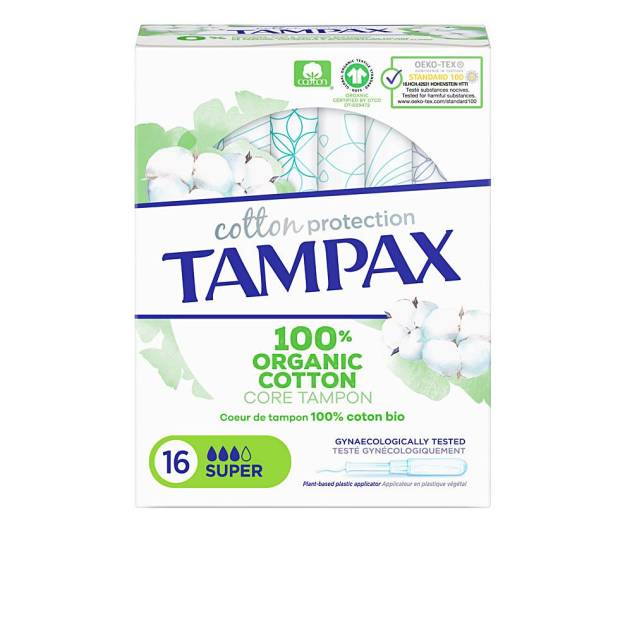 TAMPAX ORGANIC SUPER tampón 16 u