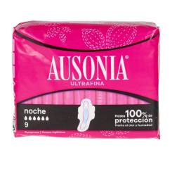 AUSONIA compresas noche ultra 9 u