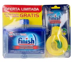 FINISH limpiamáquinas 250 ml + ambientador lavavajillas 2 u