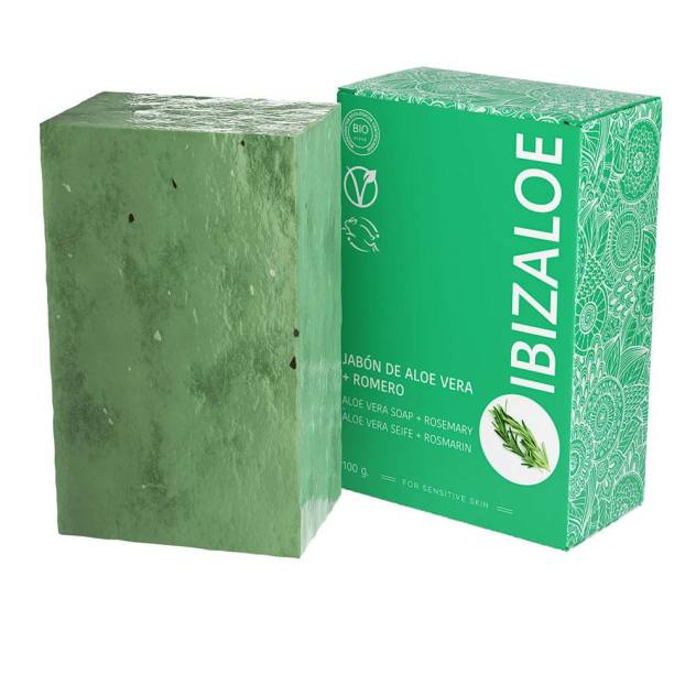 IBIZALOE jabón de Aloe Vera + Romero 100 g