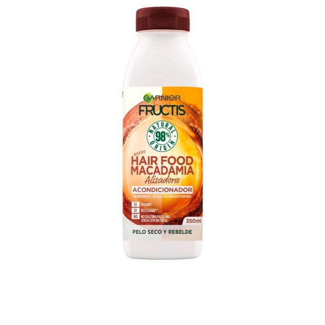 FRUCTIS HAIR FOOD macadamia suavizante alisador 350 ml