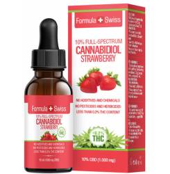 CANNABIDIOL drops 10% CBD strawberry oil 1000mg<0,2%THC 10 m