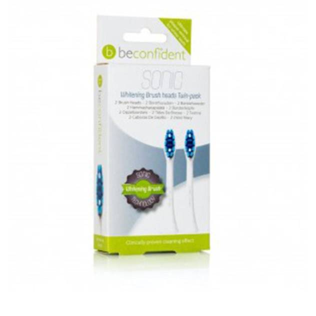 SONIC TOOTHBRUSH HEADS WHITENING WHITE lote 2 pz