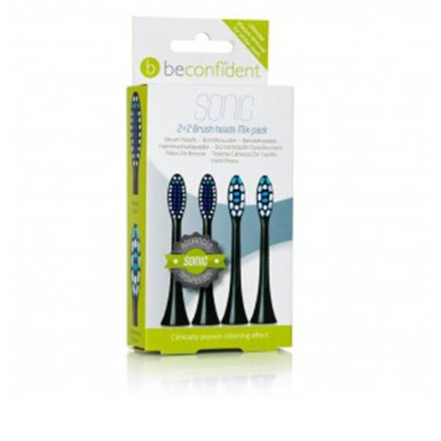 SONIC TOOTHBRUSH HEADS REGULAR/WHITENING BLACK lote 4 pz