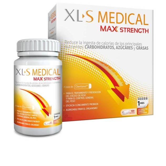 XLS MEDICAL MAX STRENGTH bloqueador calorías 120 cápsulas