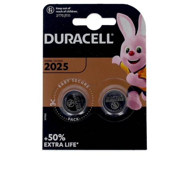 DURACELL BOTON LITIO 3V 2025 DL/CR2025 pilas pack x 2 u