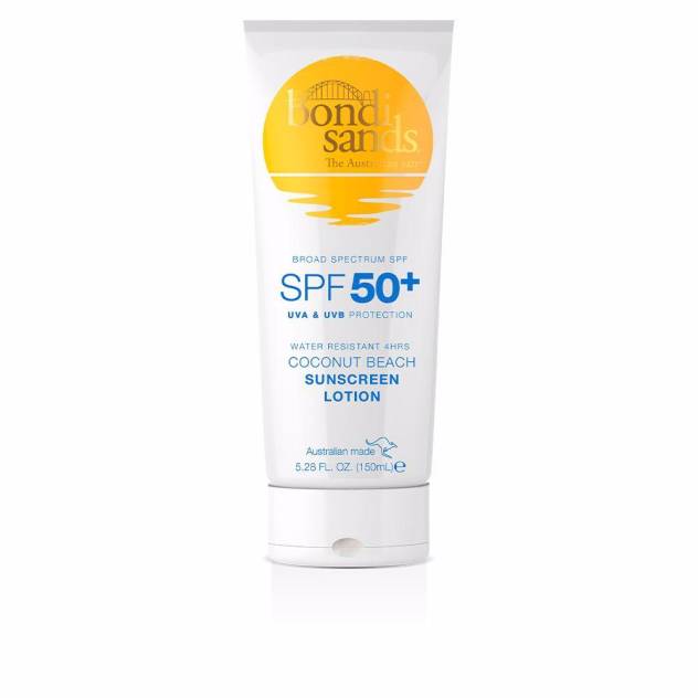 SPF50+ water resistant 4hrs coconut beach sunscreen lotion 150 ml