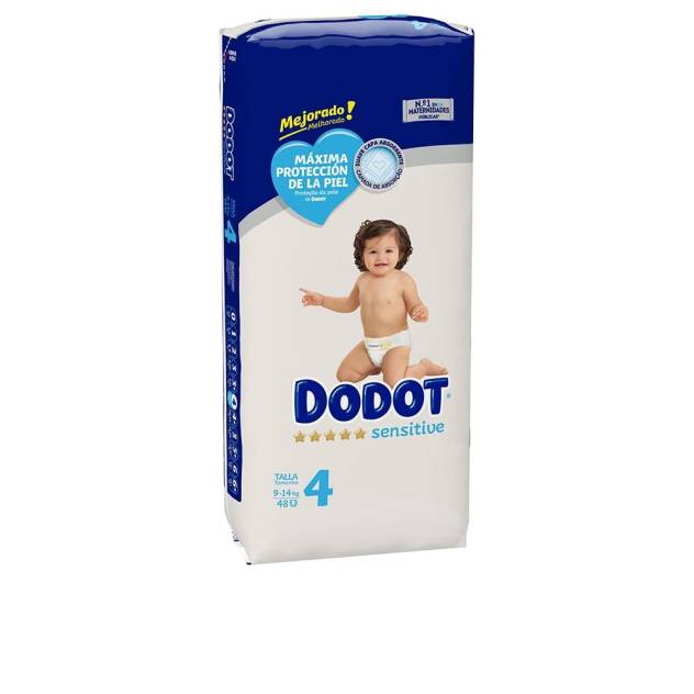 DODOT SENSITIVE talla 4 pañales 9-14 kg 48 u