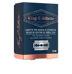 GILLETTE KING double edge replacement blades x 10 uds
