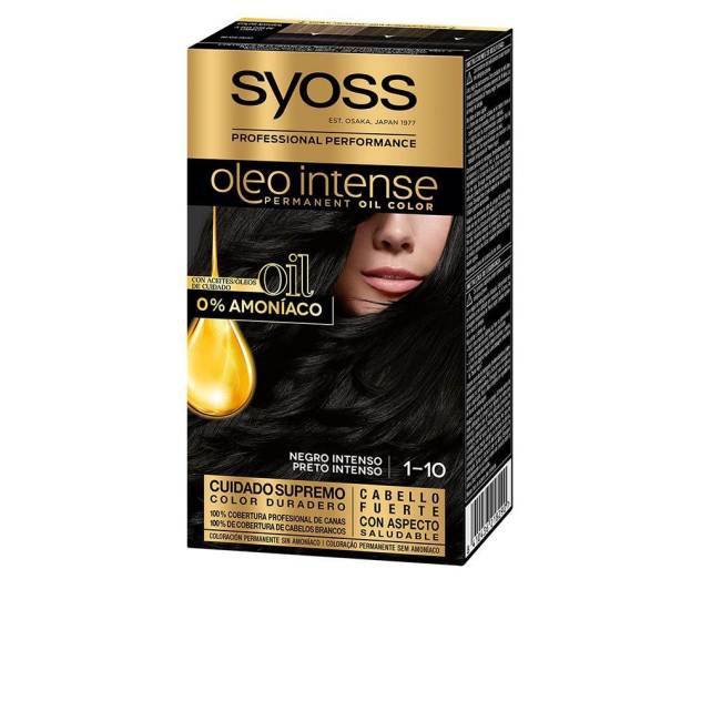 OLEO INTENSE tinte sin amoniaco #1.10-negro intenso 5 pz