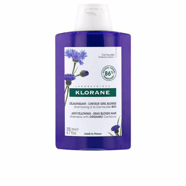 A LA CENTAUREA BIO champú antiamarilleo cabello gris y rubio 200 ml