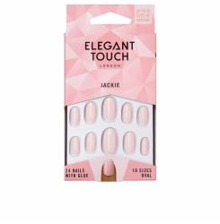 POLISHED COLOUR nails with glue oval #jackie
