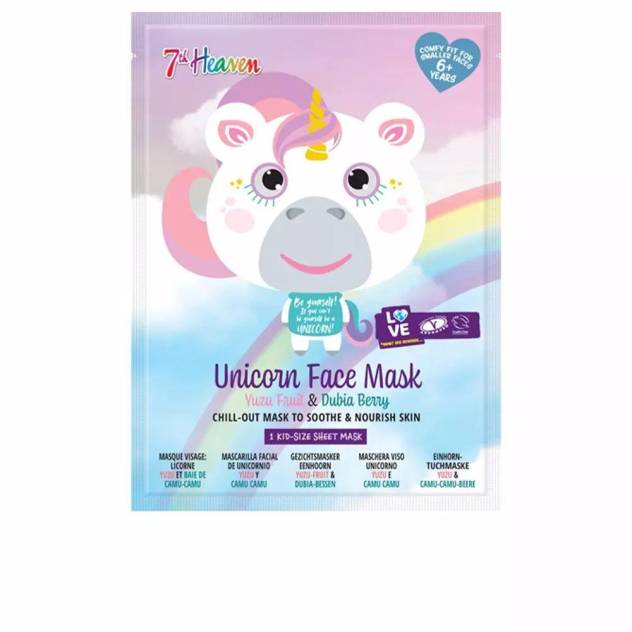 Masca faciala cu design unicorn 7TH HEAVEN ANIMAL UNICORN 1 buc