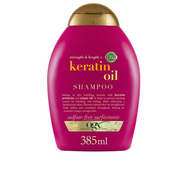 Champú anti-rotura del cabello con ACEITE DE QUERATINA 385 ml
