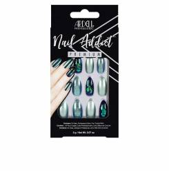 NAIL ADDICT green glitter chrome 1 u