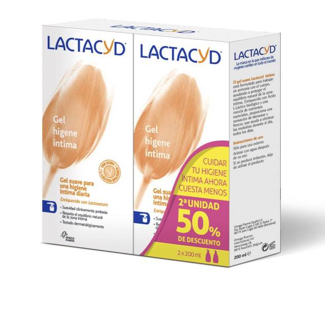 LACTACYD GEL INTIMO lote 2 x 200 ml