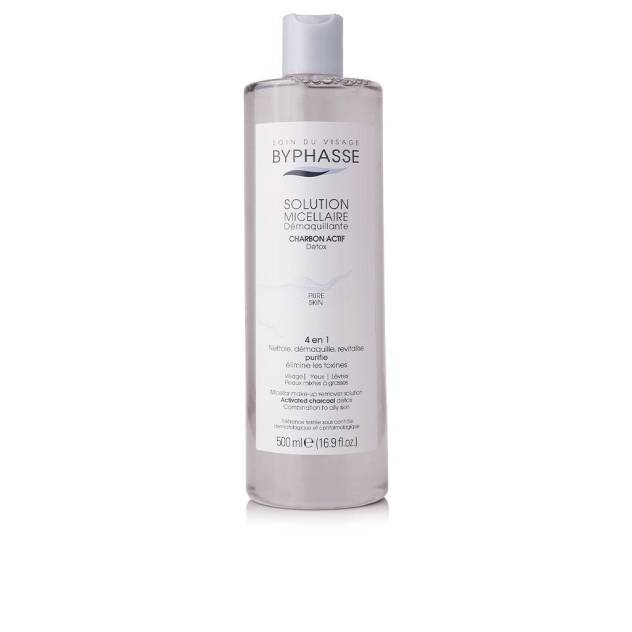 Solutie micelara demachianta cu carbune activ BYPHASSE SOLUCIÓN MICELAR 500 ml