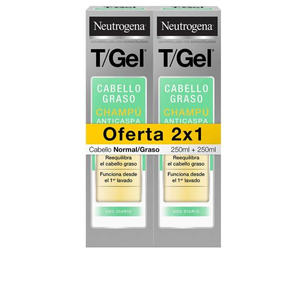 T/GEL CHAMPÚ ANTICASPA NORMAL-GRASO PACK 2 x 250 ml