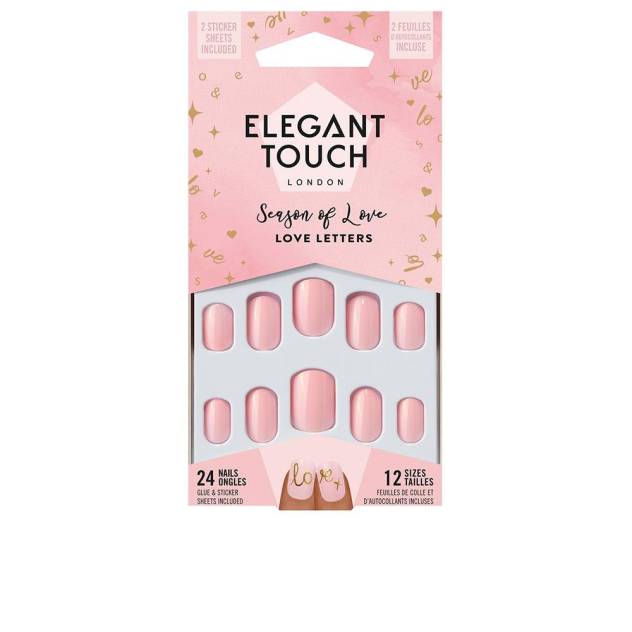 LUXE LOOKS nails with glue squoval limited ed #love letters 24 u LUXE LOOKS nails with glue squoval limited ed #love letters 24 u