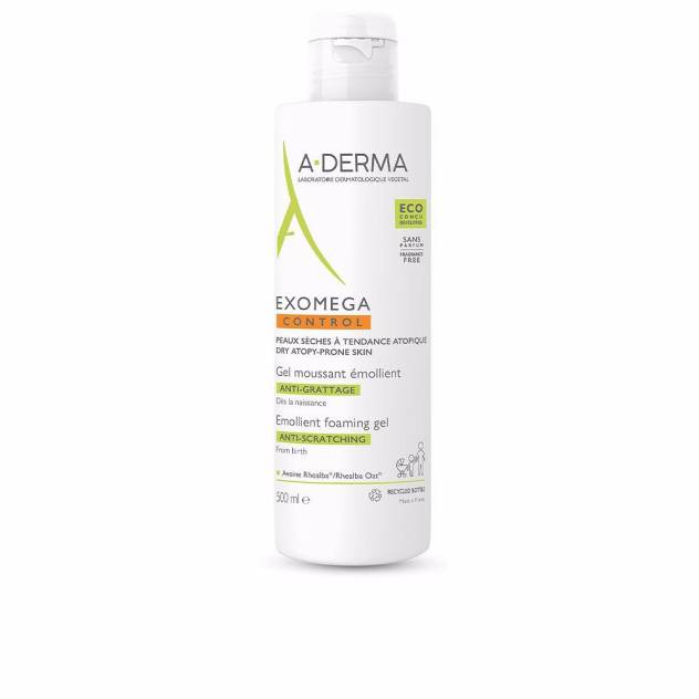 Gel de curatare spumant hidratant si calmant A-DERMA EXOMEGA CONTROL 500 ml