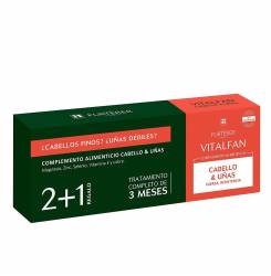 VITALFAN VITALIDAD CABELLO Y UÑAS CÁPSULAS LOTE 3 x 30 u
